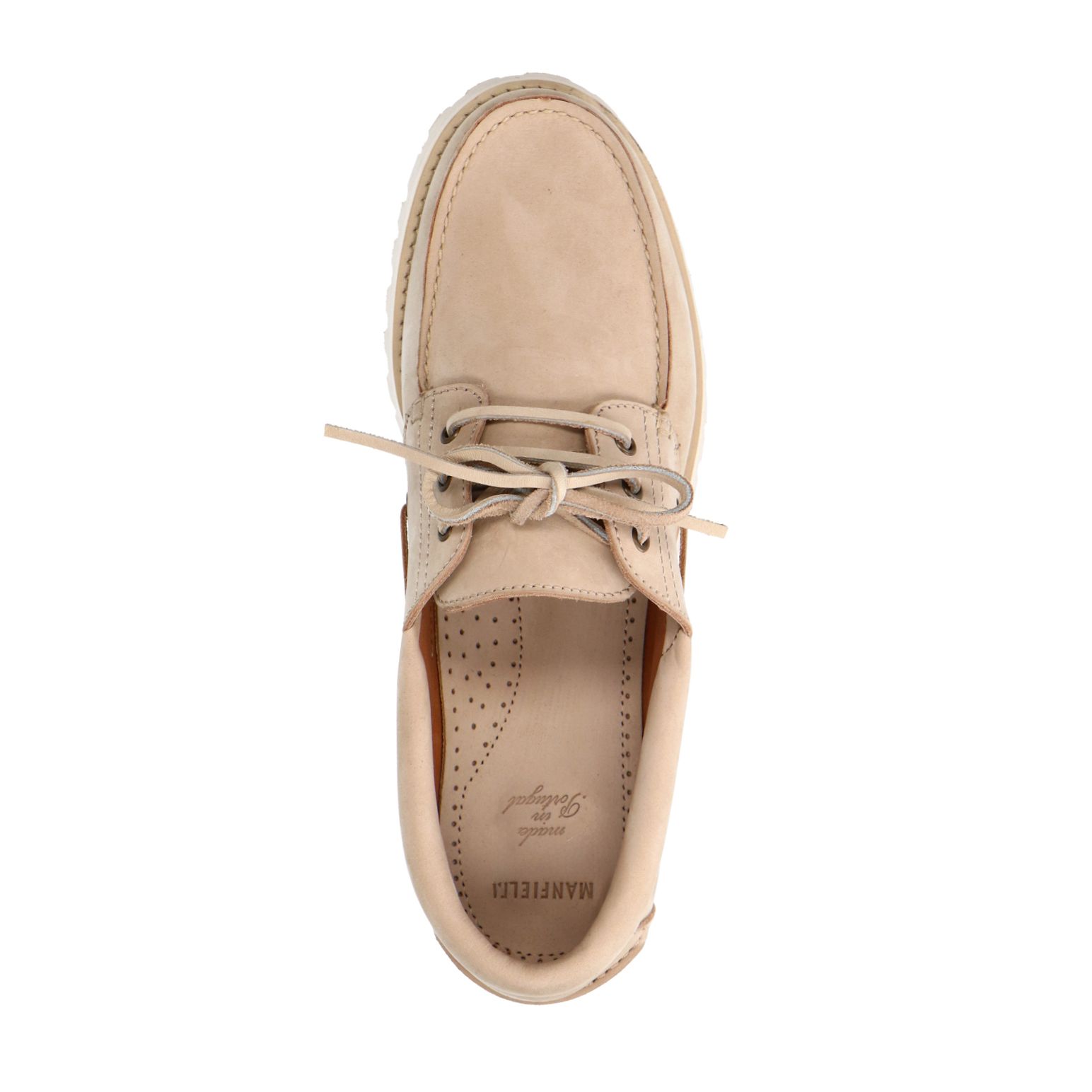 Beige nubuck bootschoenen