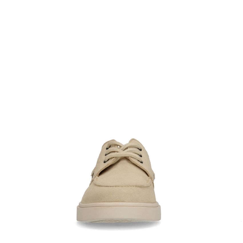 Beige suède bootschoenen
