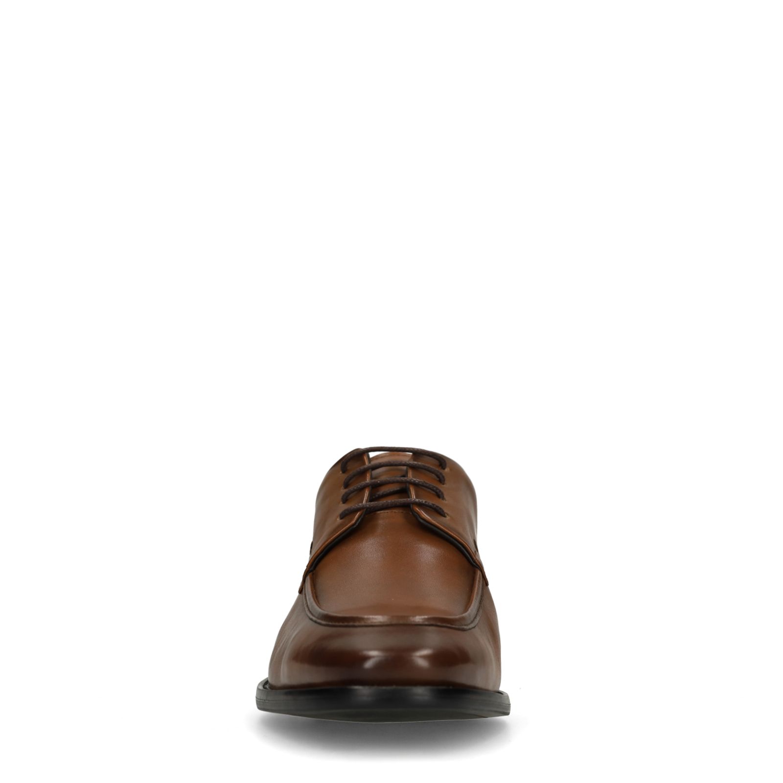Cognacfarbene Lederschnürschuhe