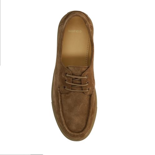 Beige suède bootschoenen