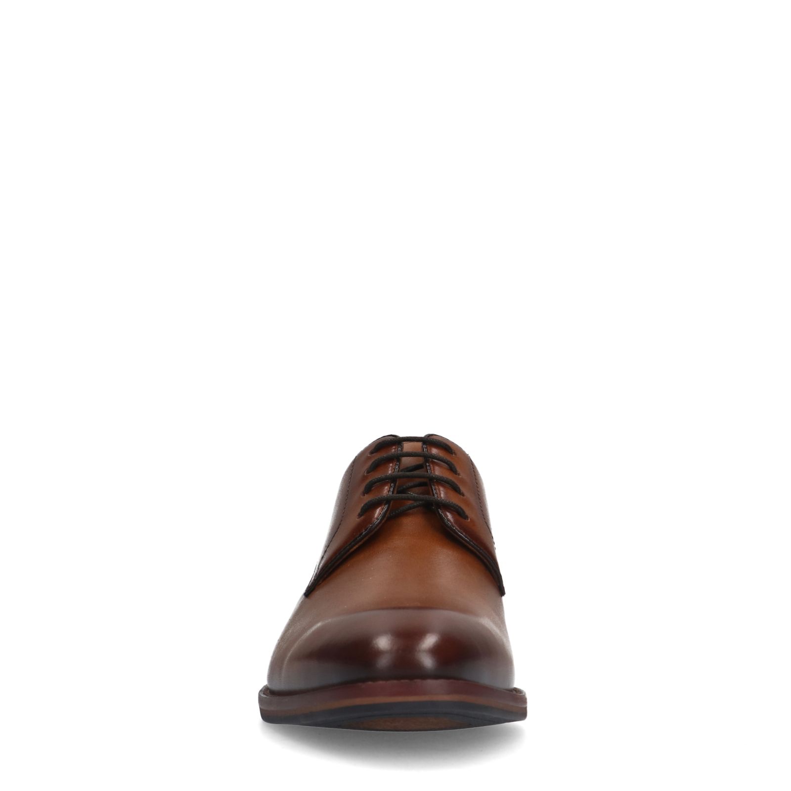 Cognac leren veterschoenen
