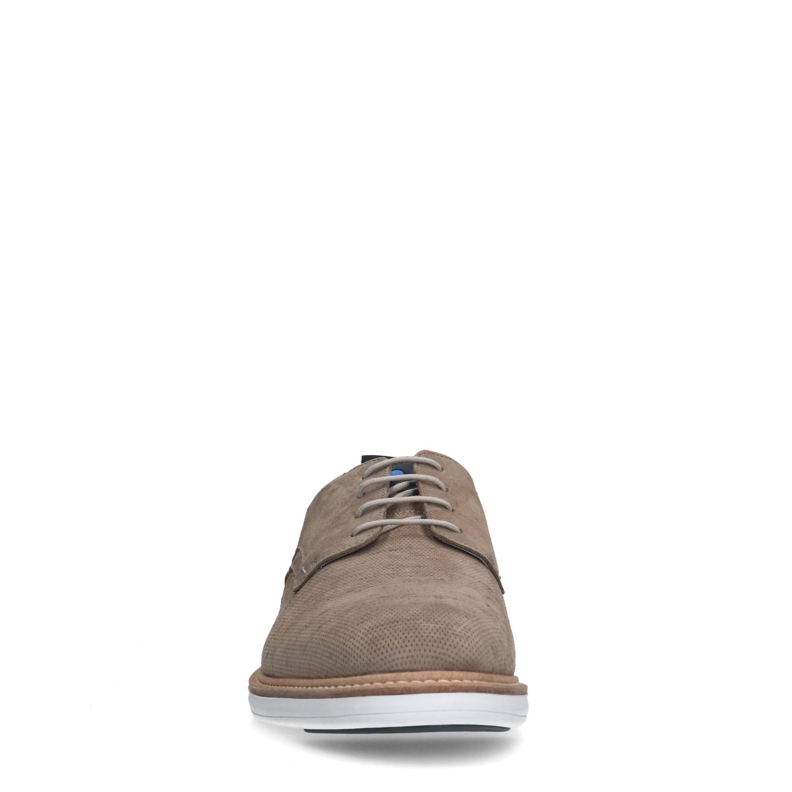 Taupe suède veterschoenen