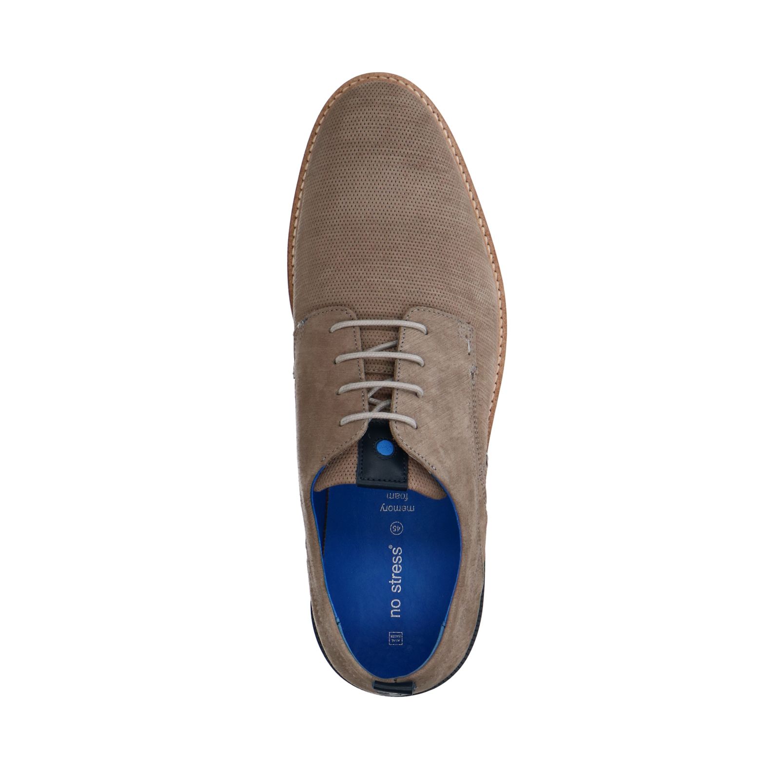 Taupe suède veterschoenen