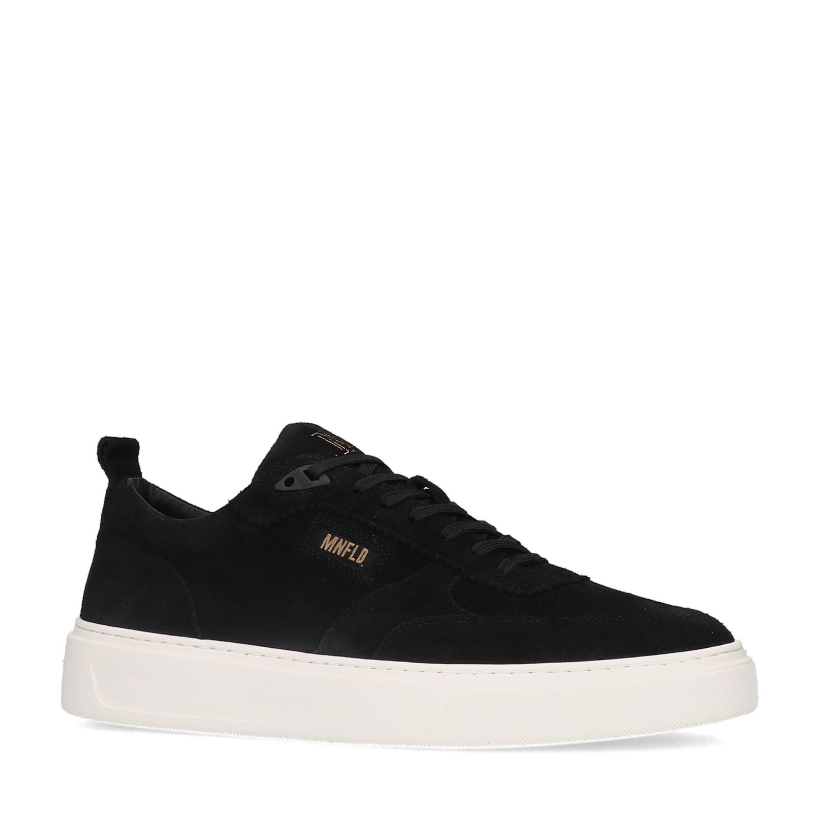Zwarte suède sneakers