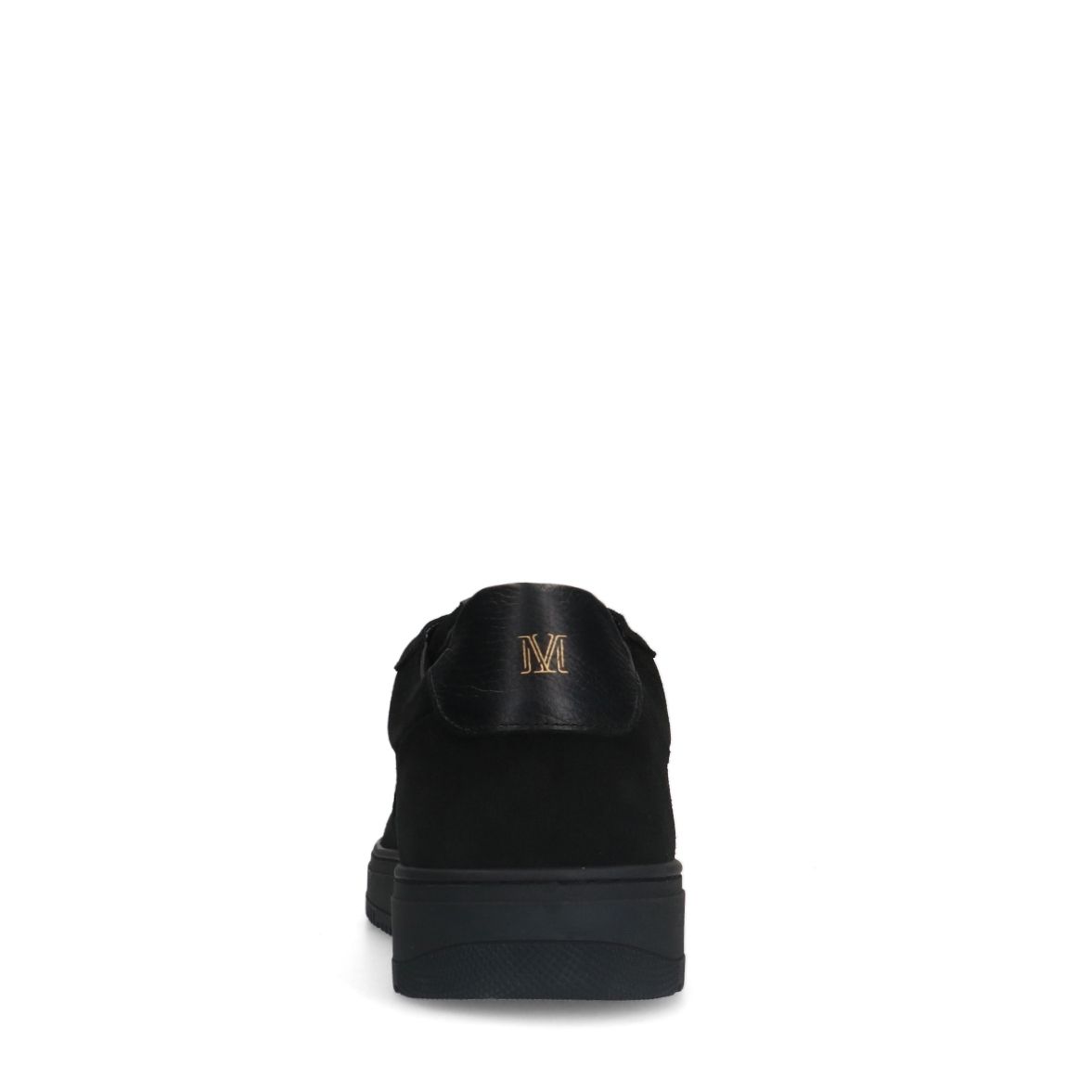 Schwarze Veloursleder-Sneaker