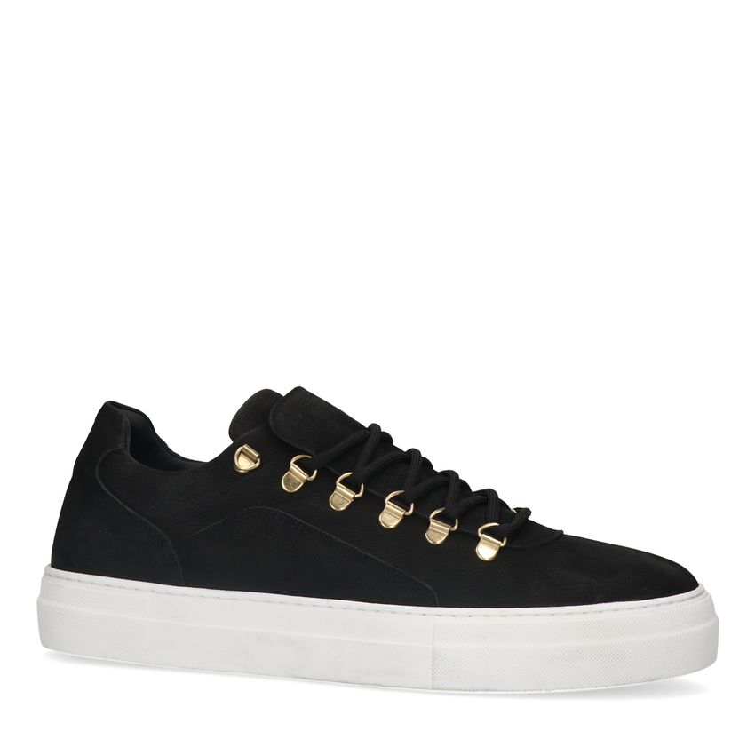 Zwarte nubuck sneakers