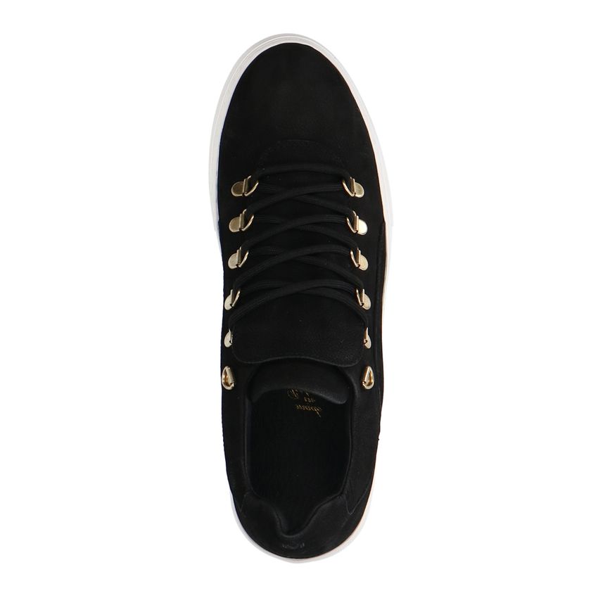 Zwarte nubuck sneakers