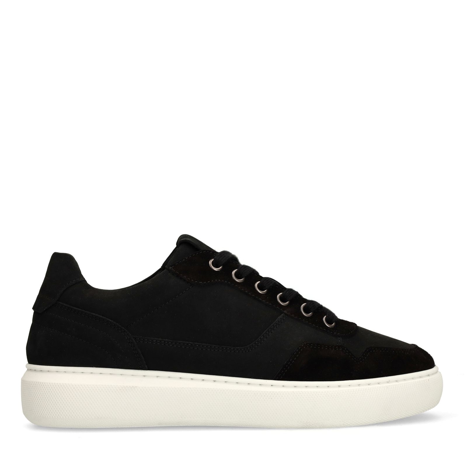 Zwarte suède sneakers
