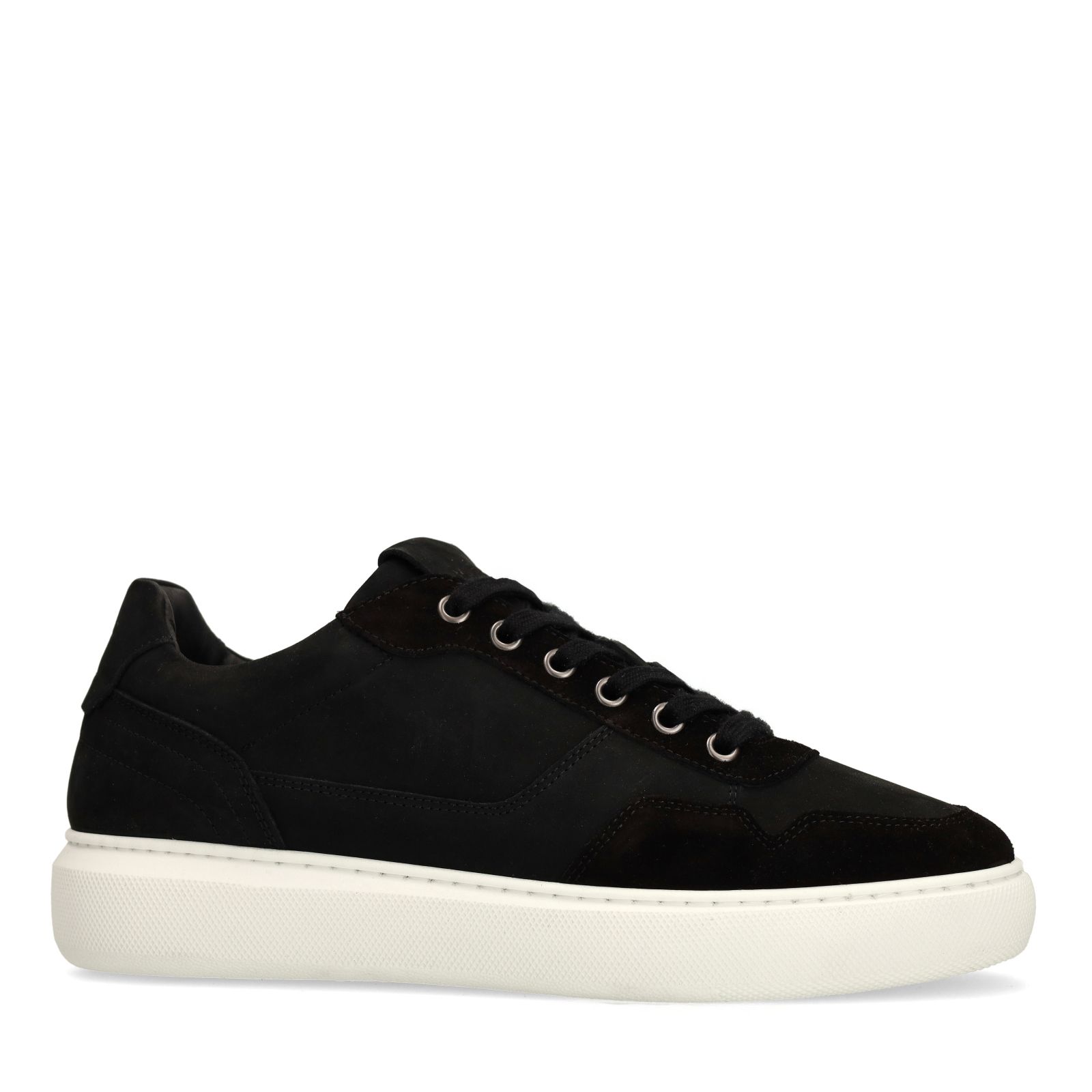 Zwarte suède sneakers