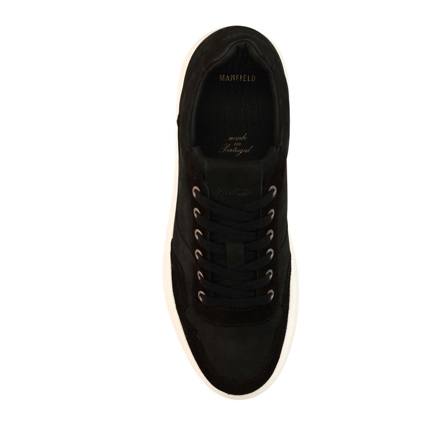 Zwarte suède sneakers