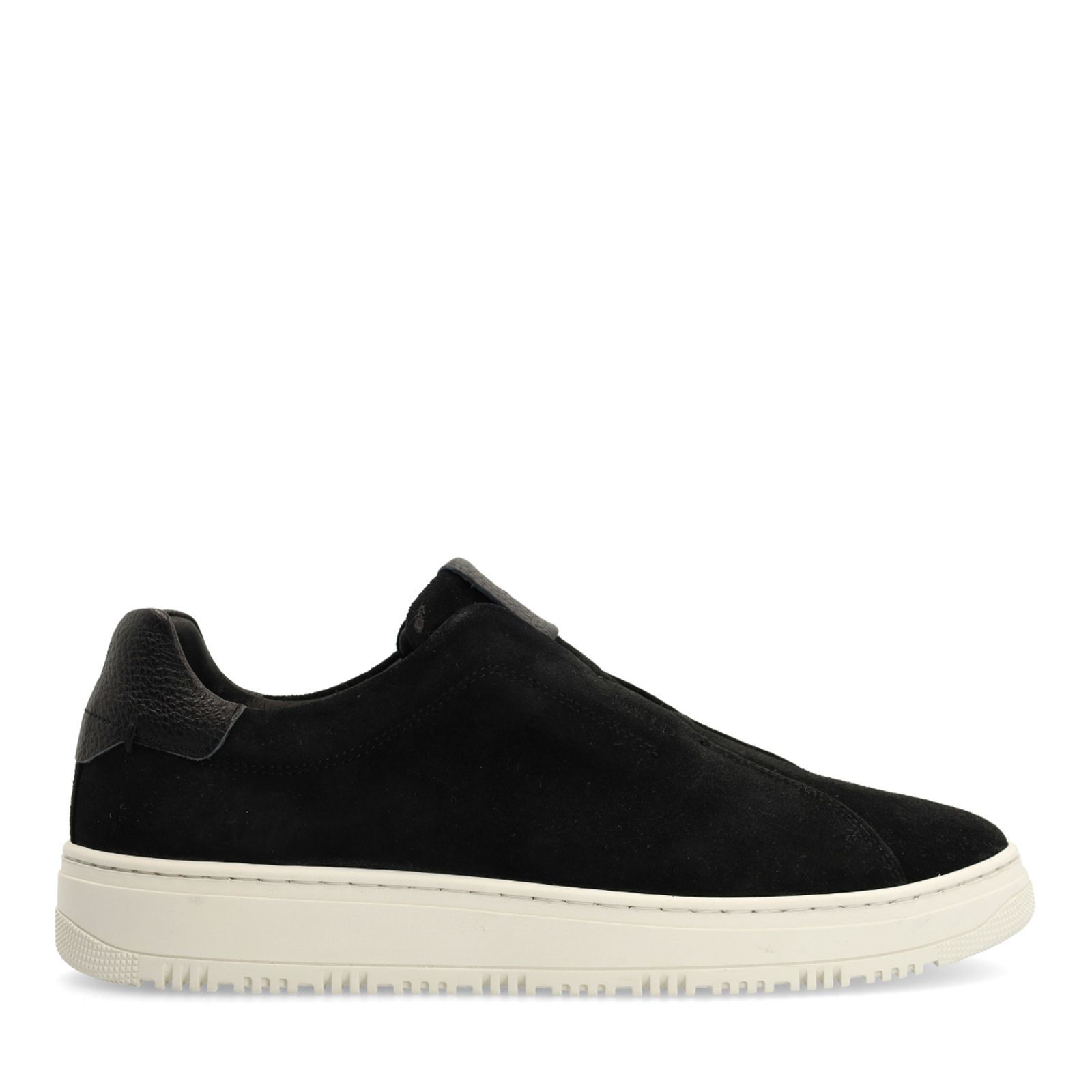 Schwarze Veloursleder-Sneaker