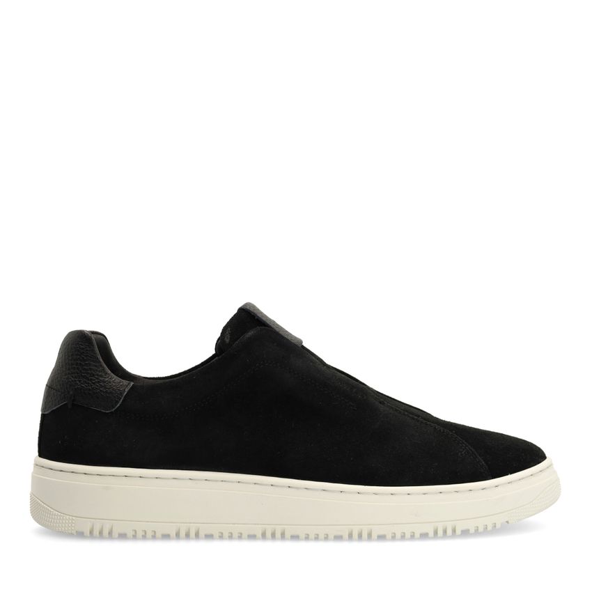 Schwarze Veloursleder-Sneaker