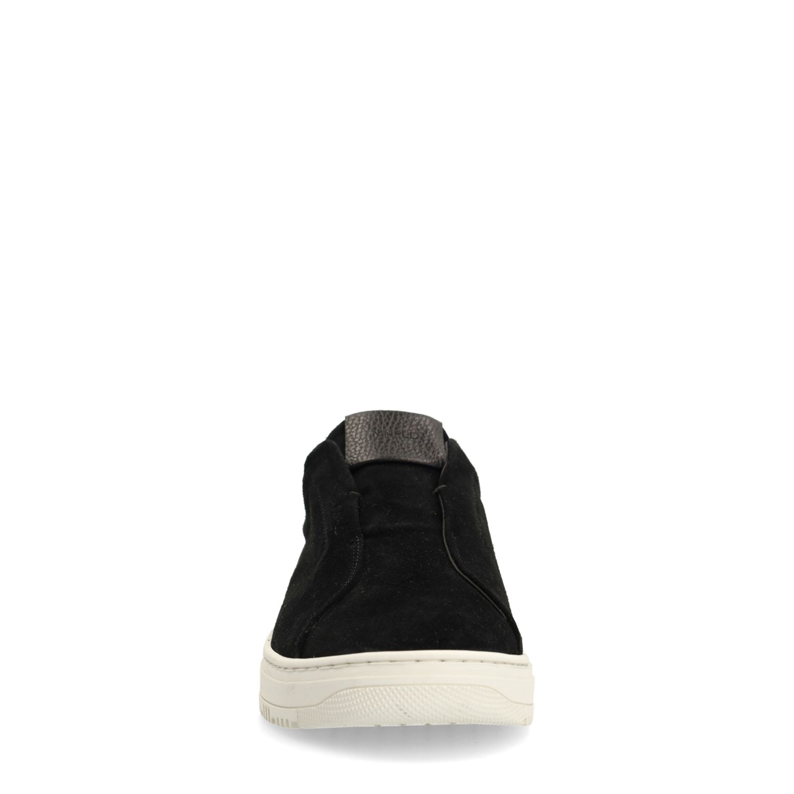 Schwarze Veloursleder-Sneaker