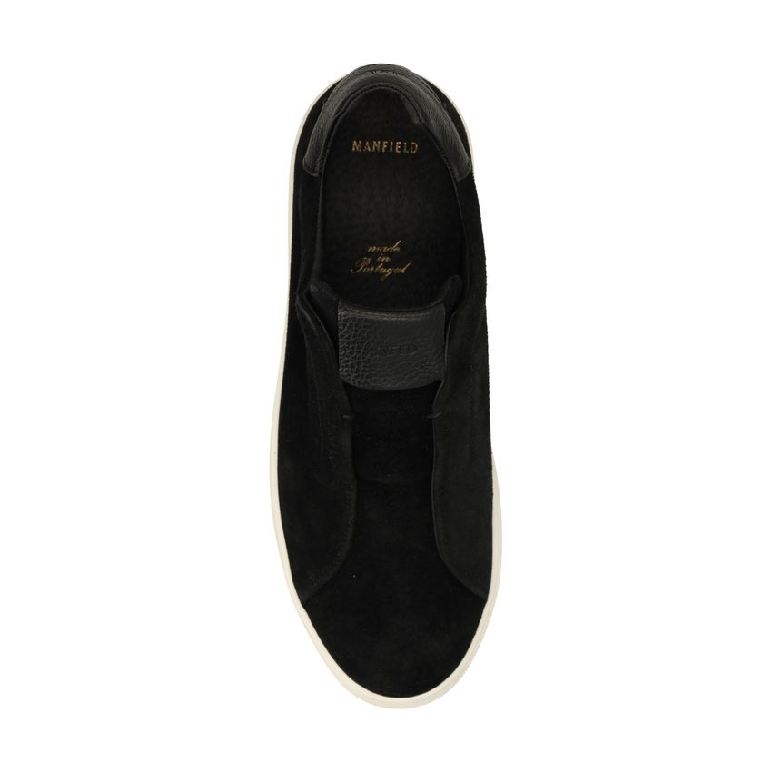 Zwarte suède sneakers