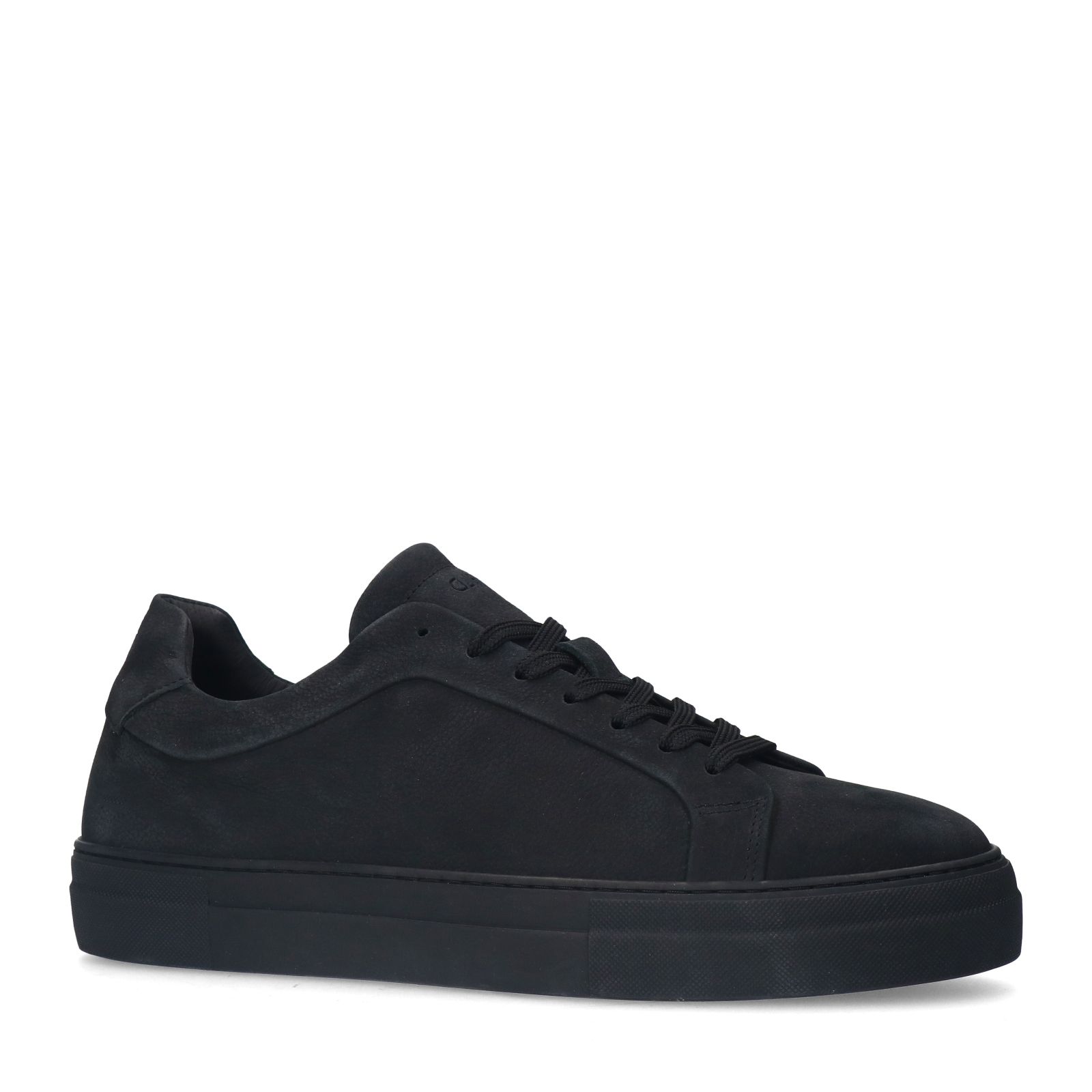 Schwarze Nubuk-Sneaker