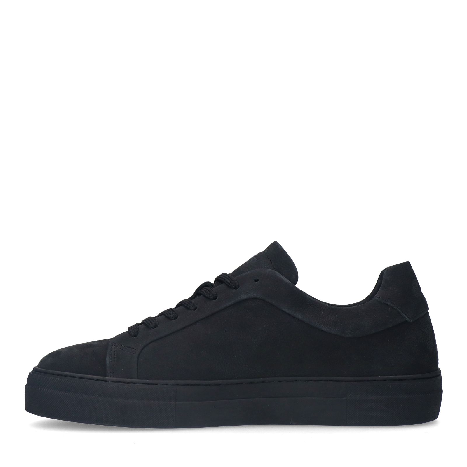 Schwarze Nubuk-Sneaker