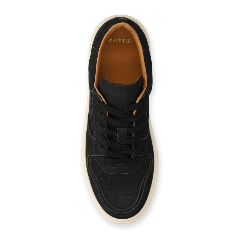 Zwarte nubuck sneakers