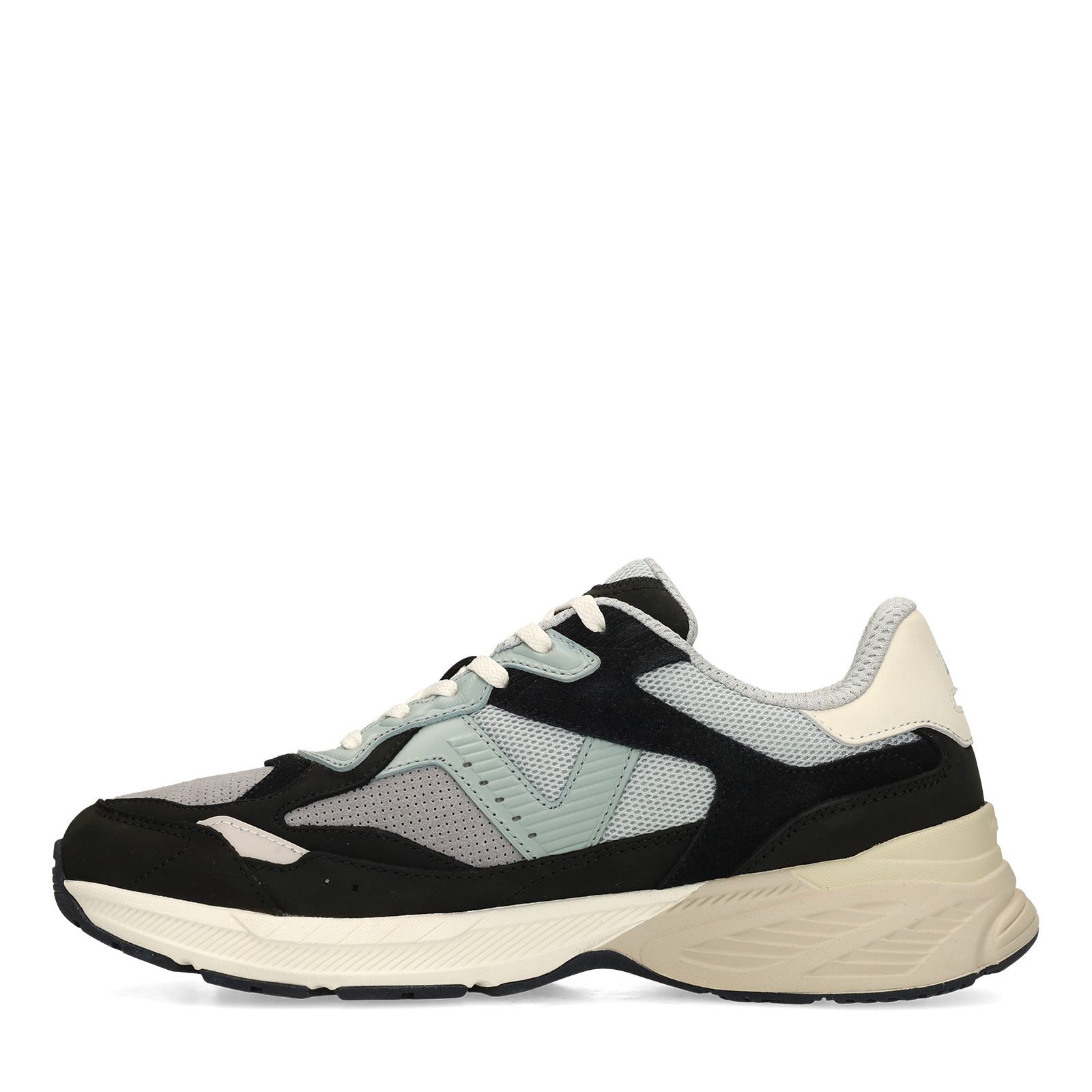 Zwarte nubuck sneakers