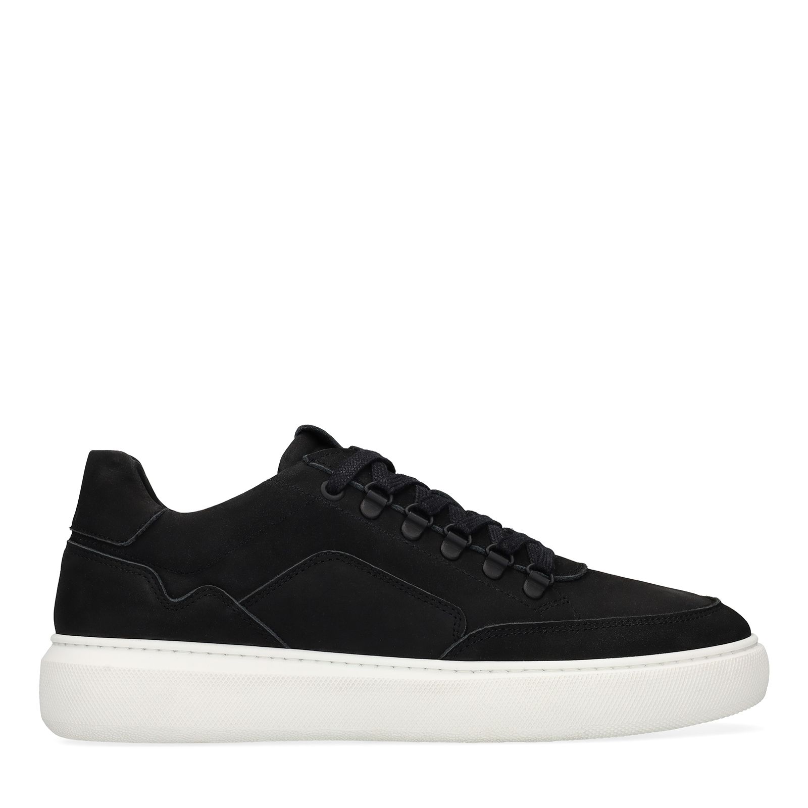 Zwarte nubuck sneakers