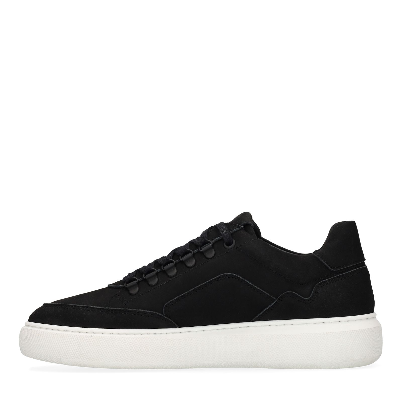 Zwarte nubuck sneakers