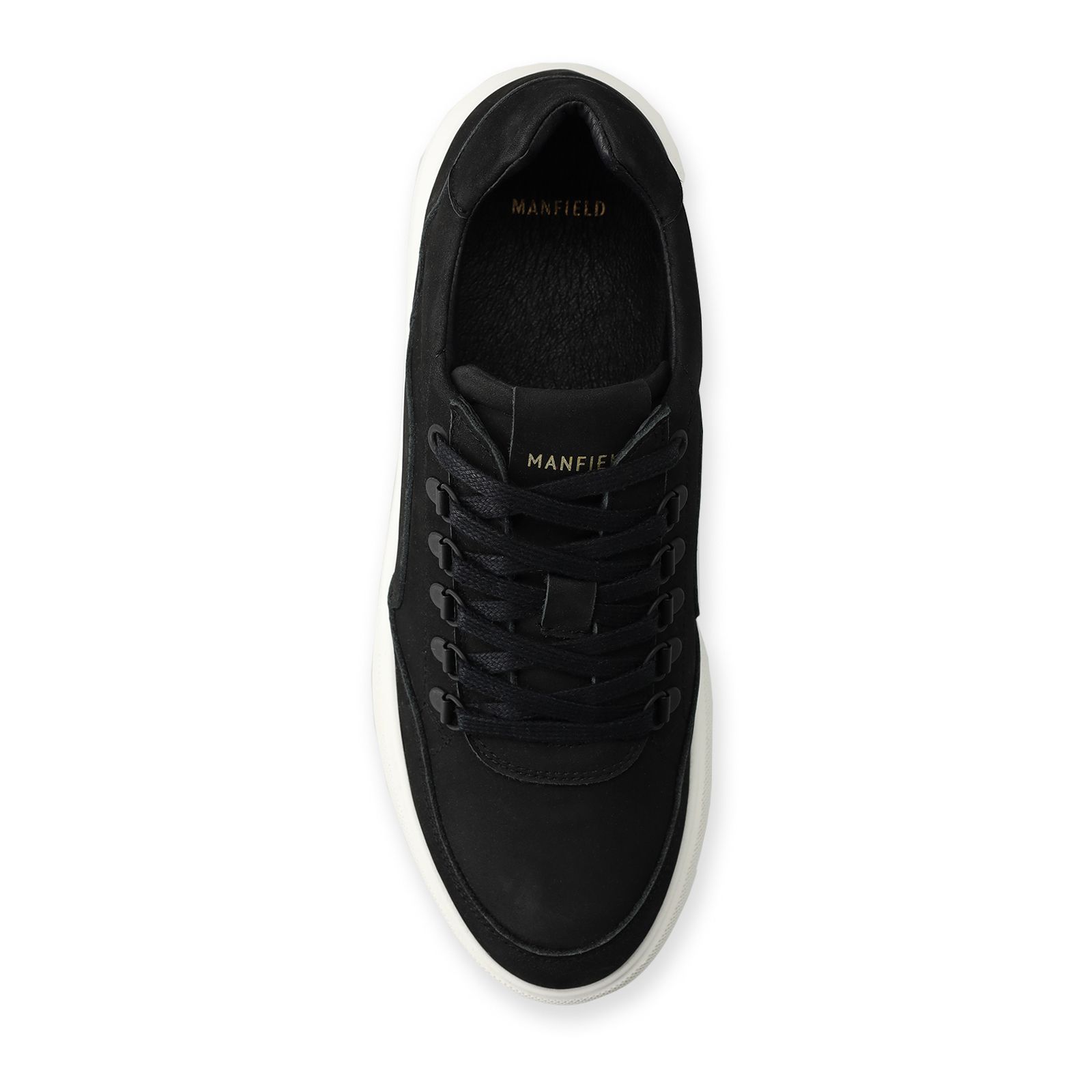 Zwarte nubuck sneakers