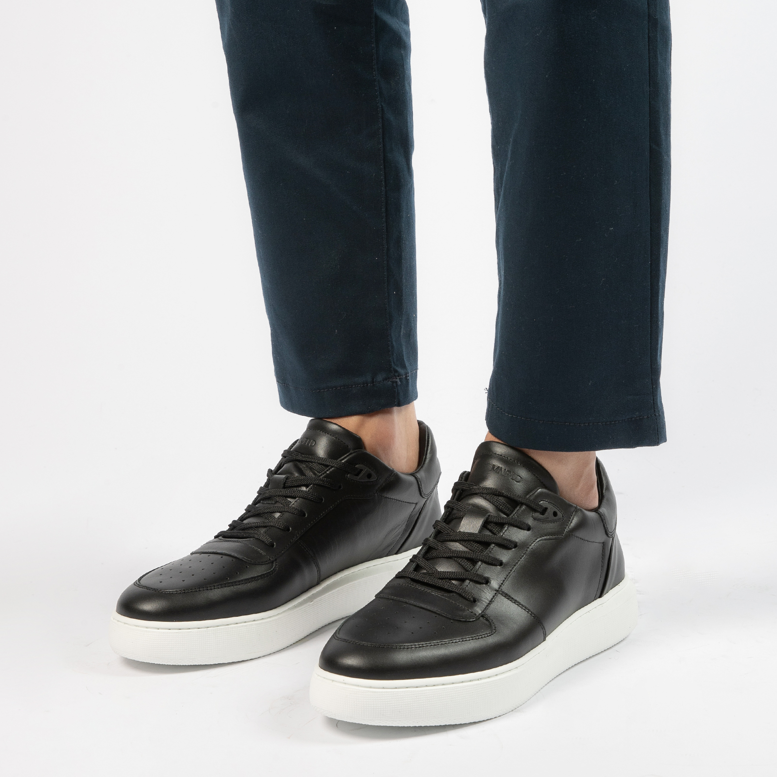 Zwarte discount platform sneakers