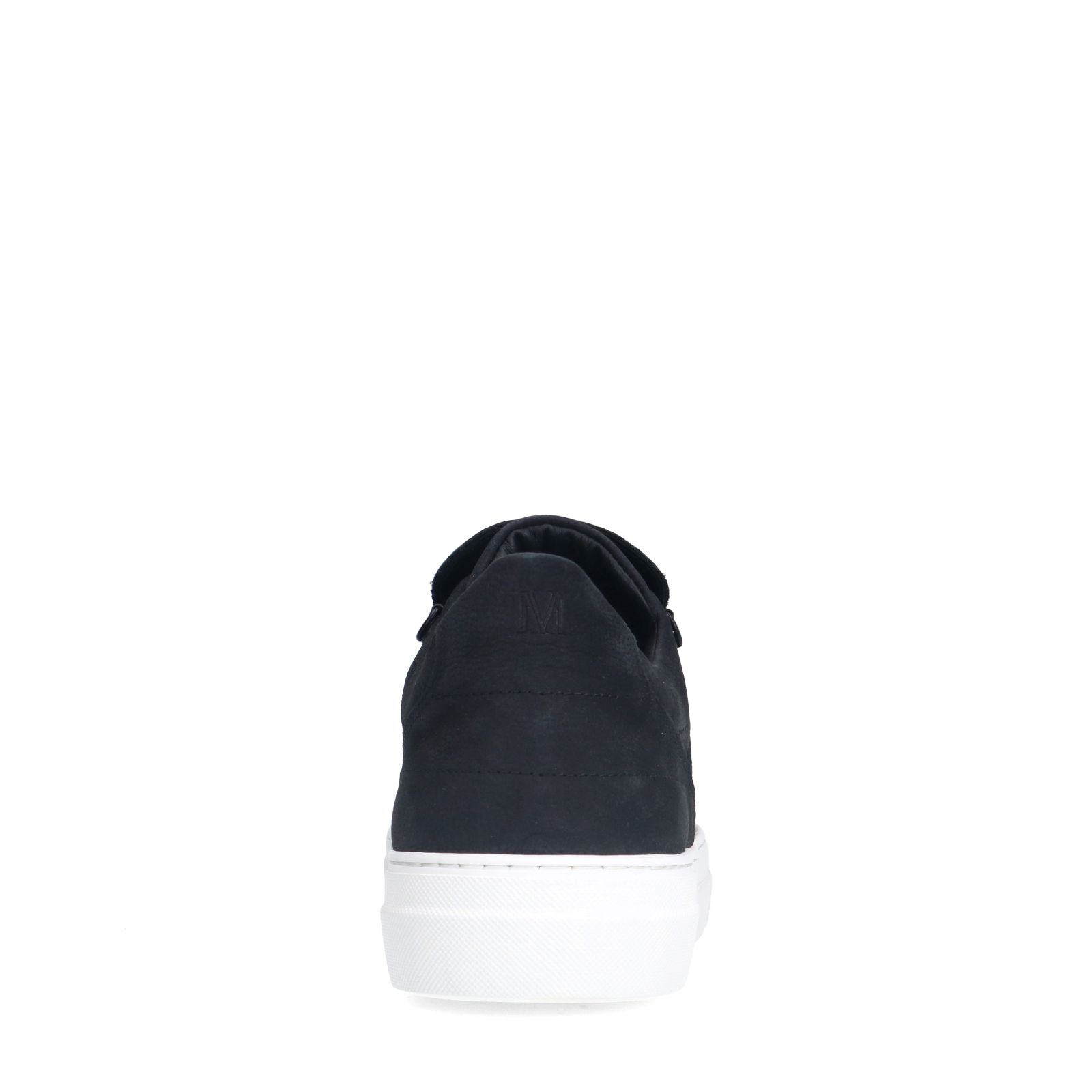 Schwarze Veloursleder-Sneaker