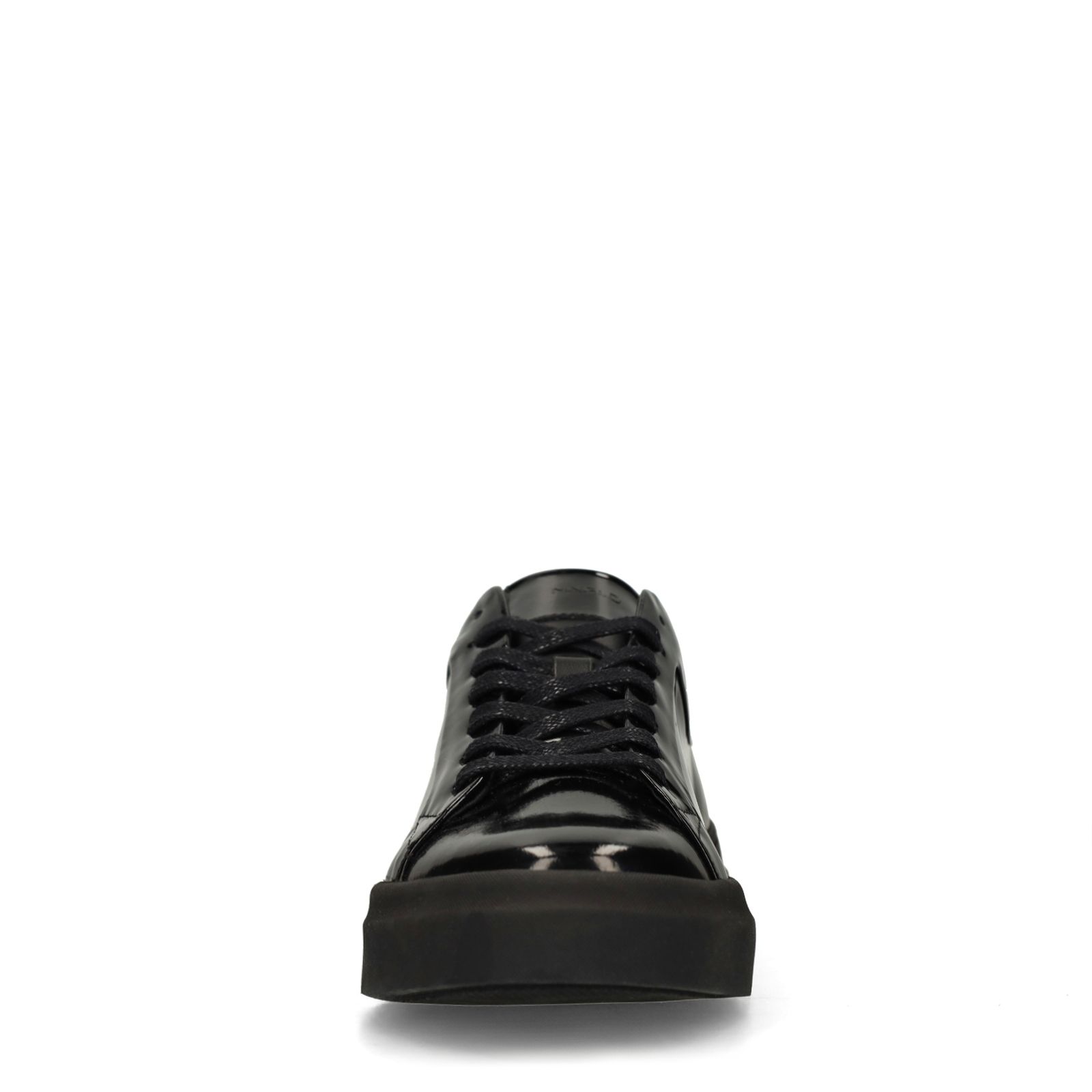 Zwarte lakleren sneakers