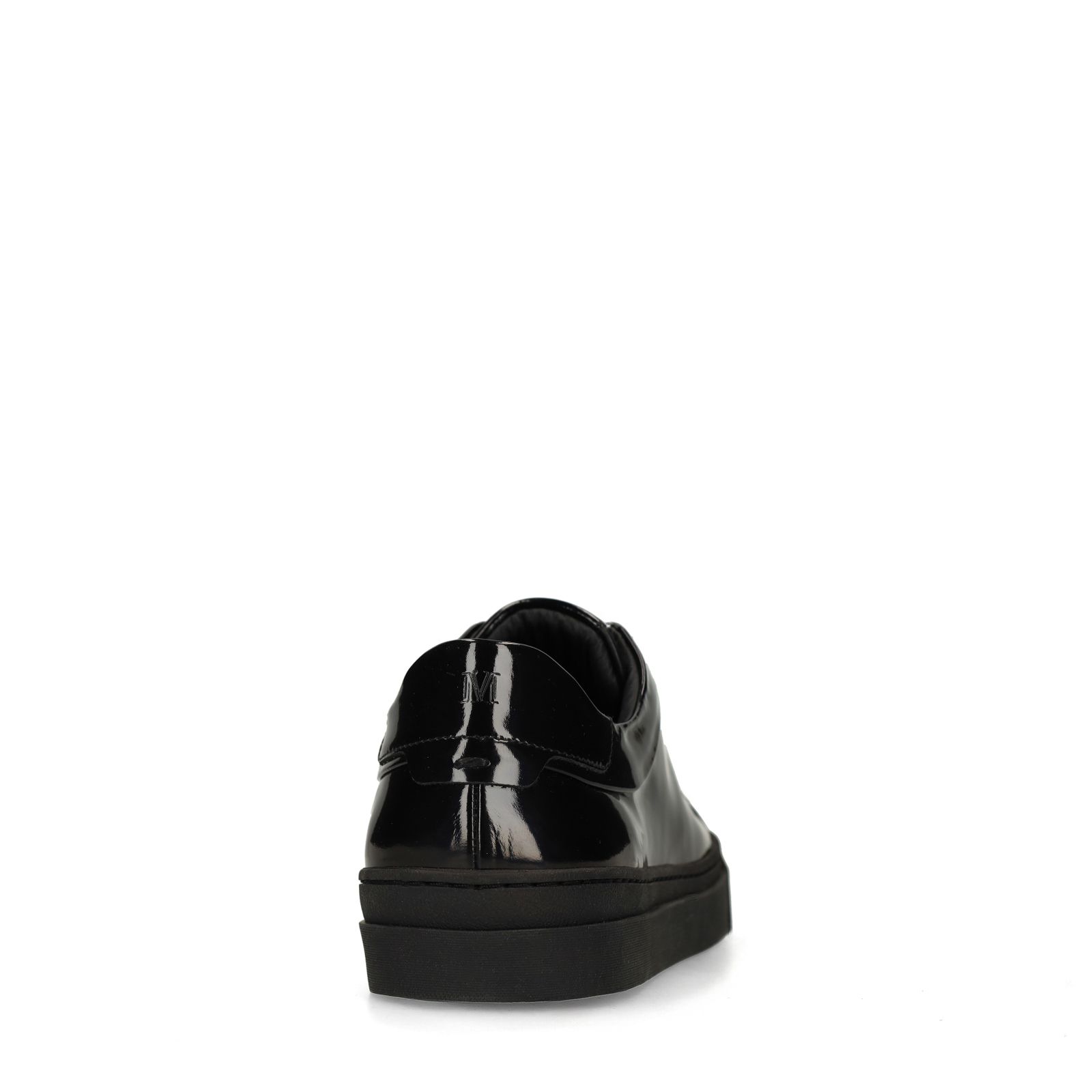 Schwarze Sneaker aus Lackleder