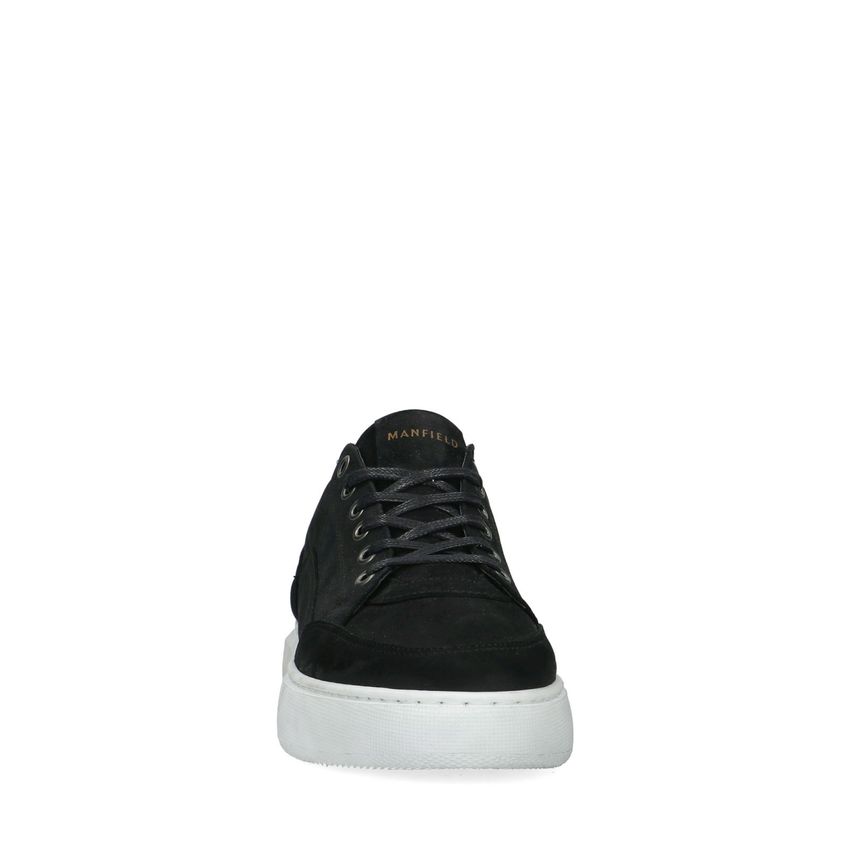 Zwarte nubuck sneakers