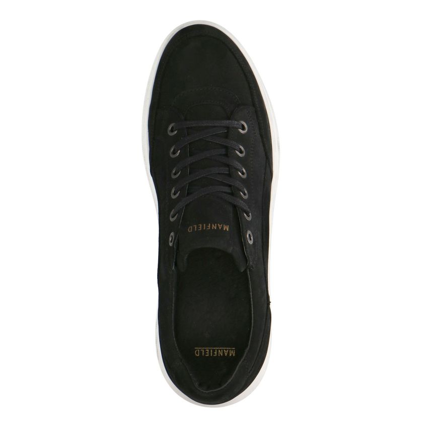 Zwarte nubuck sneakers