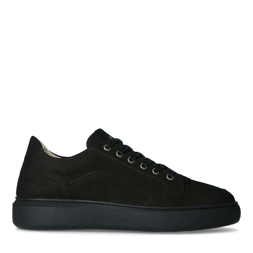 Zwarte nubuck sneakers