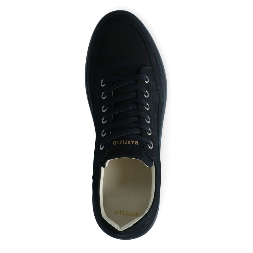 Zwarte nubuck sneakers