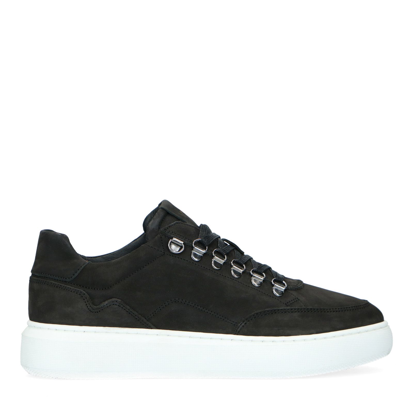 Zwarte nubuck sneakers