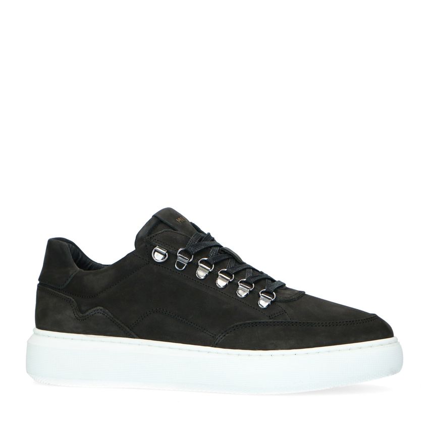 Zwarte nubuck sneakers