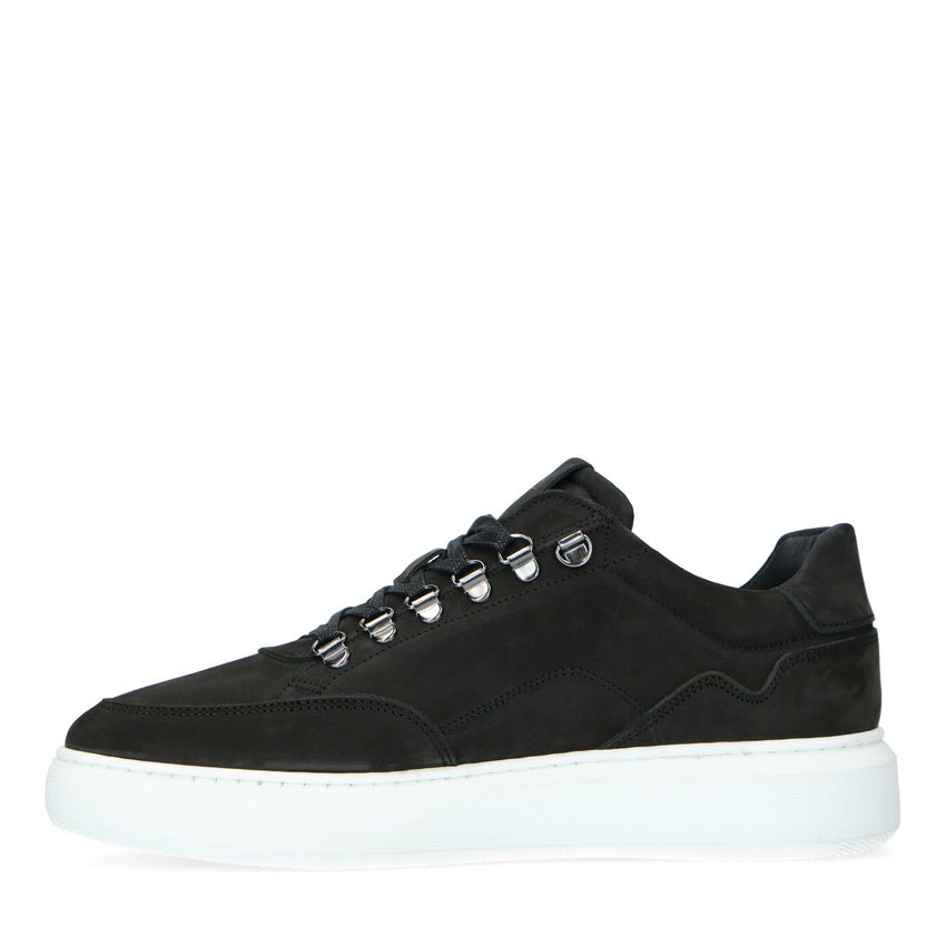 Zwarte nubuck sneakers