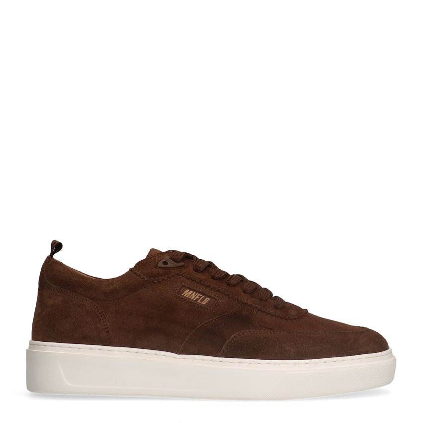 Braune Veloursleder-Sneaker