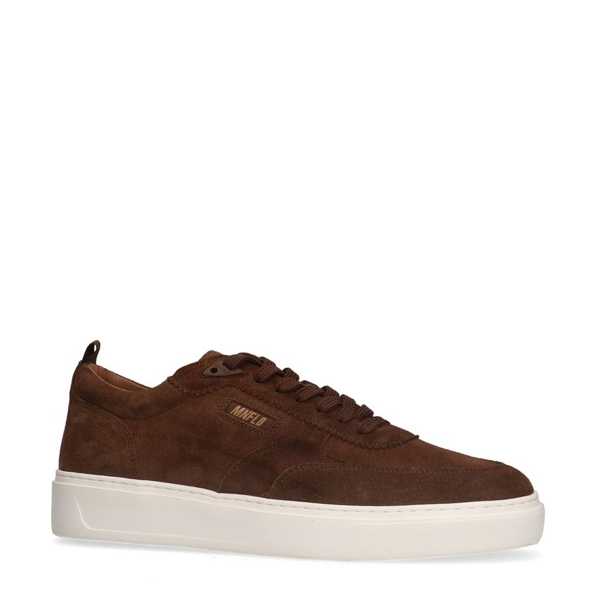 Braune Veloursleder-Sneaker