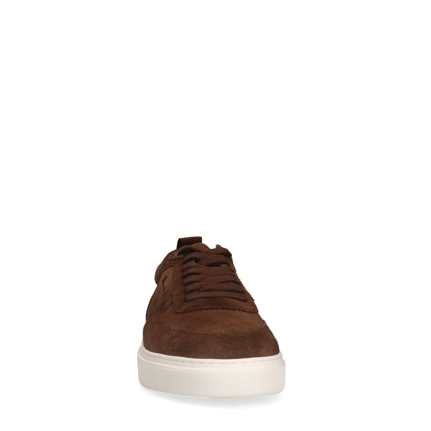 Braune Veloursleder-Sneaker