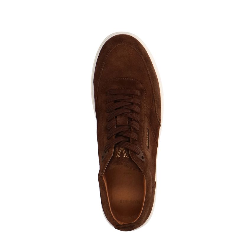 Braune Veloursleder-Sneaker