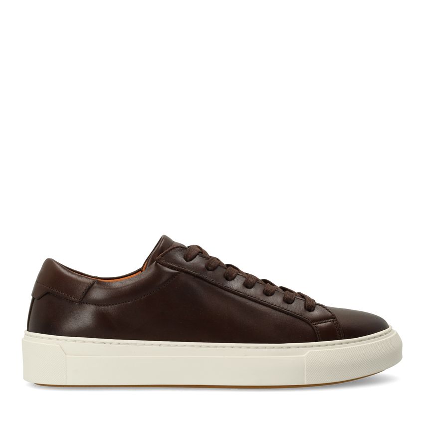 Bruine leren sneakers