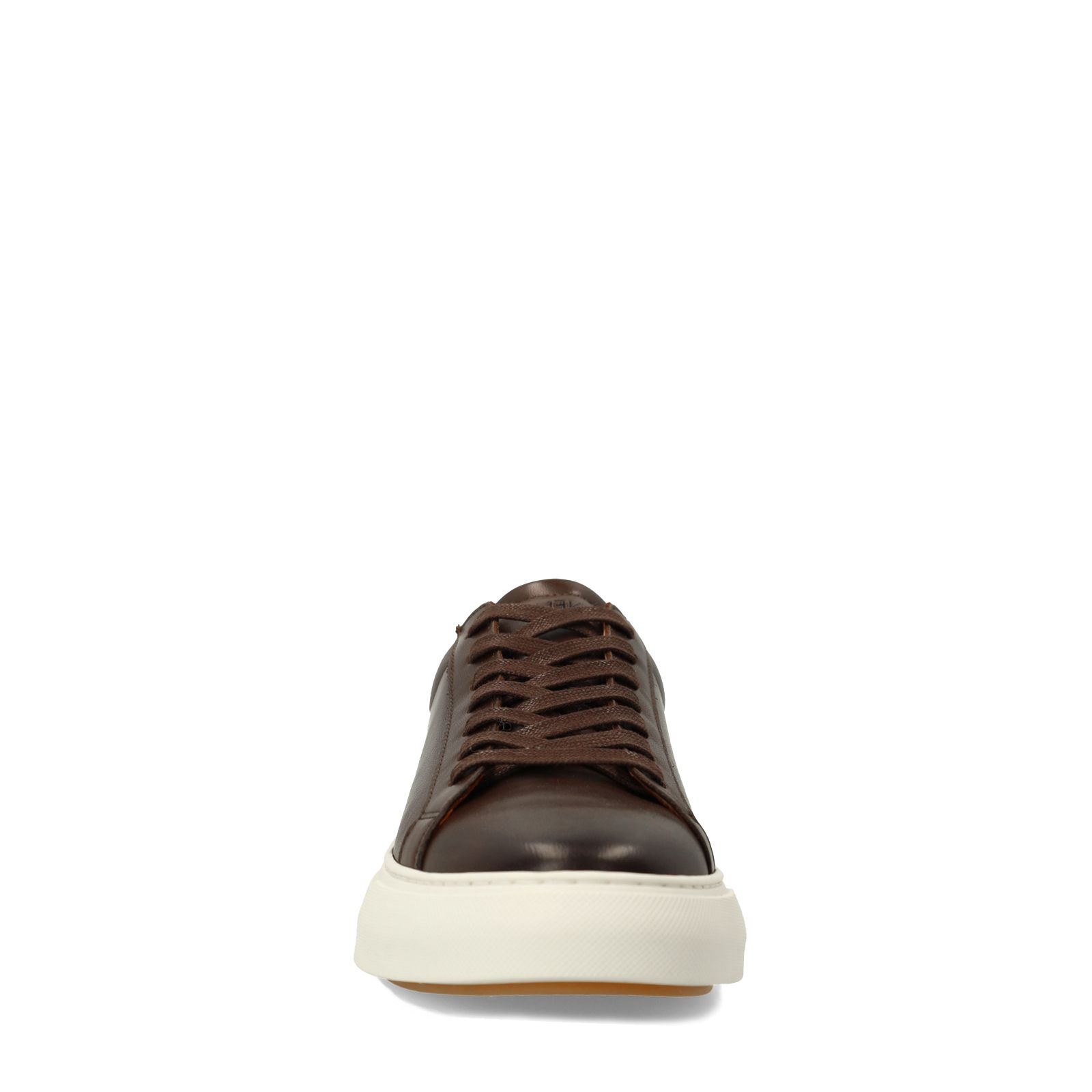 Bruine leren sneakers