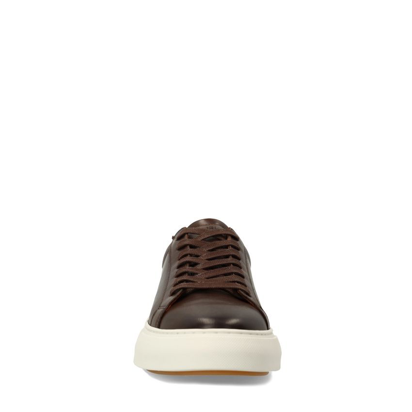 Bruine leren sneakers