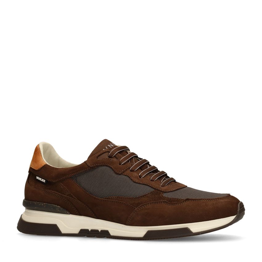 Braune Veloursleder-Sneaker