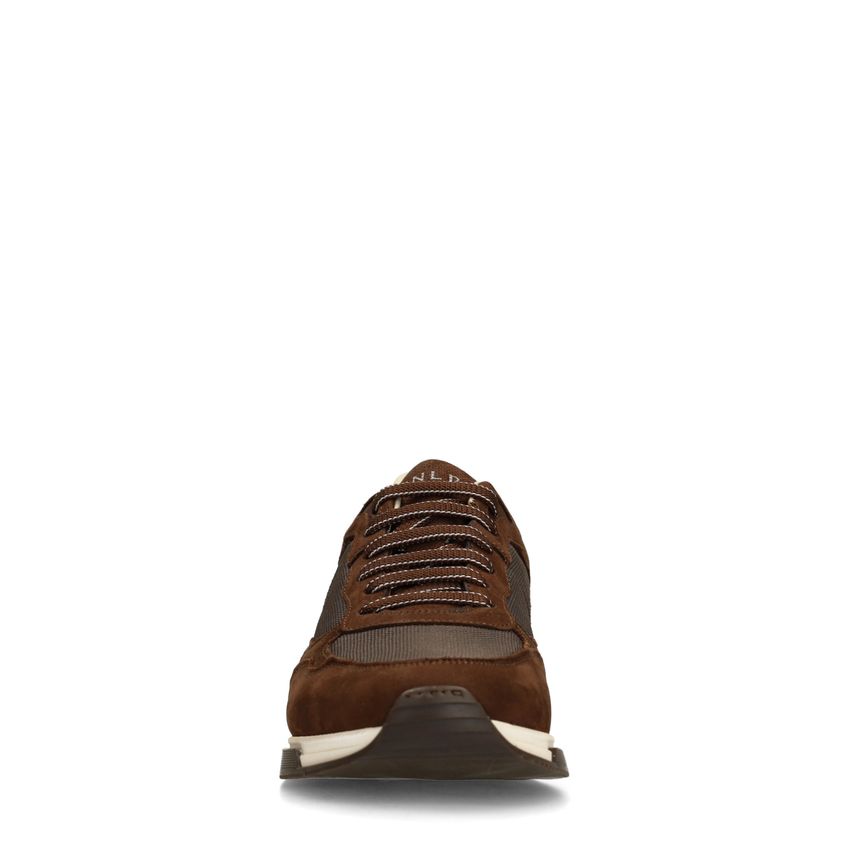Braune Veloursleder-Sneaker