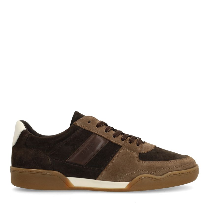 Braune Veloursleder-Sneaker