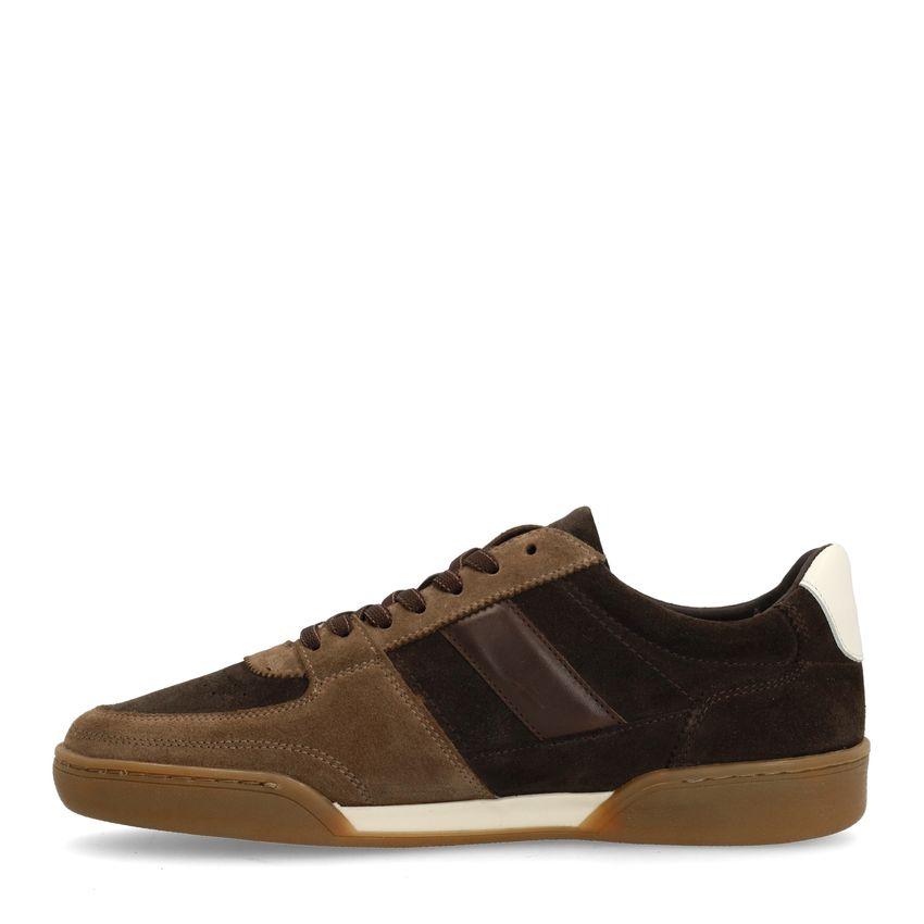 Braune Veloursleder-Sneaker