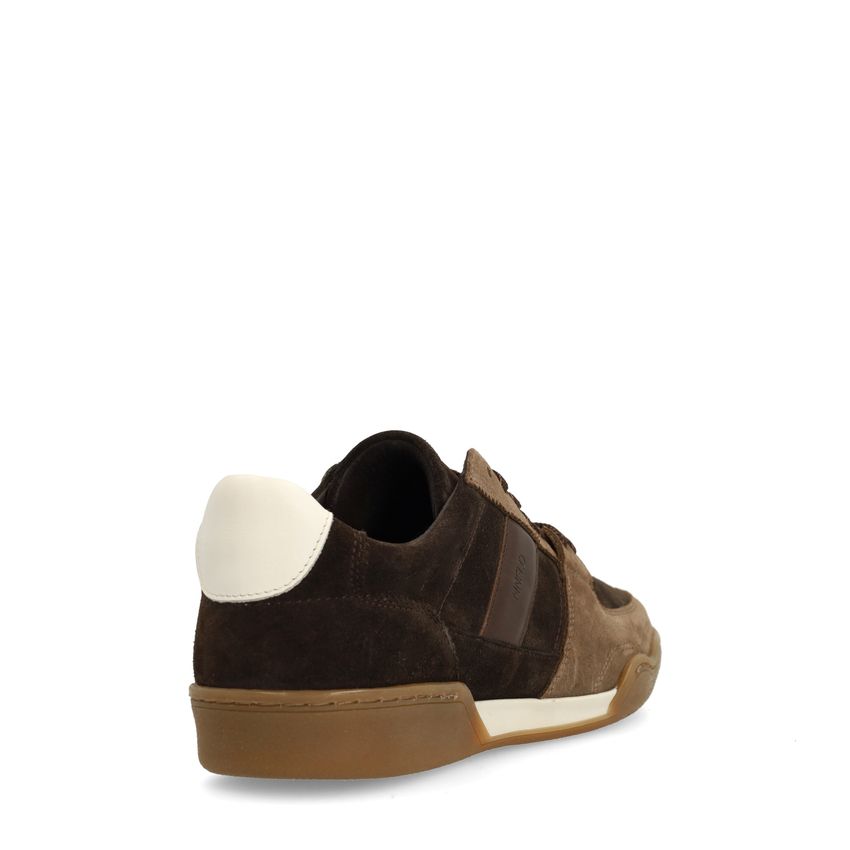 Braune Veloursleder-Sneaker