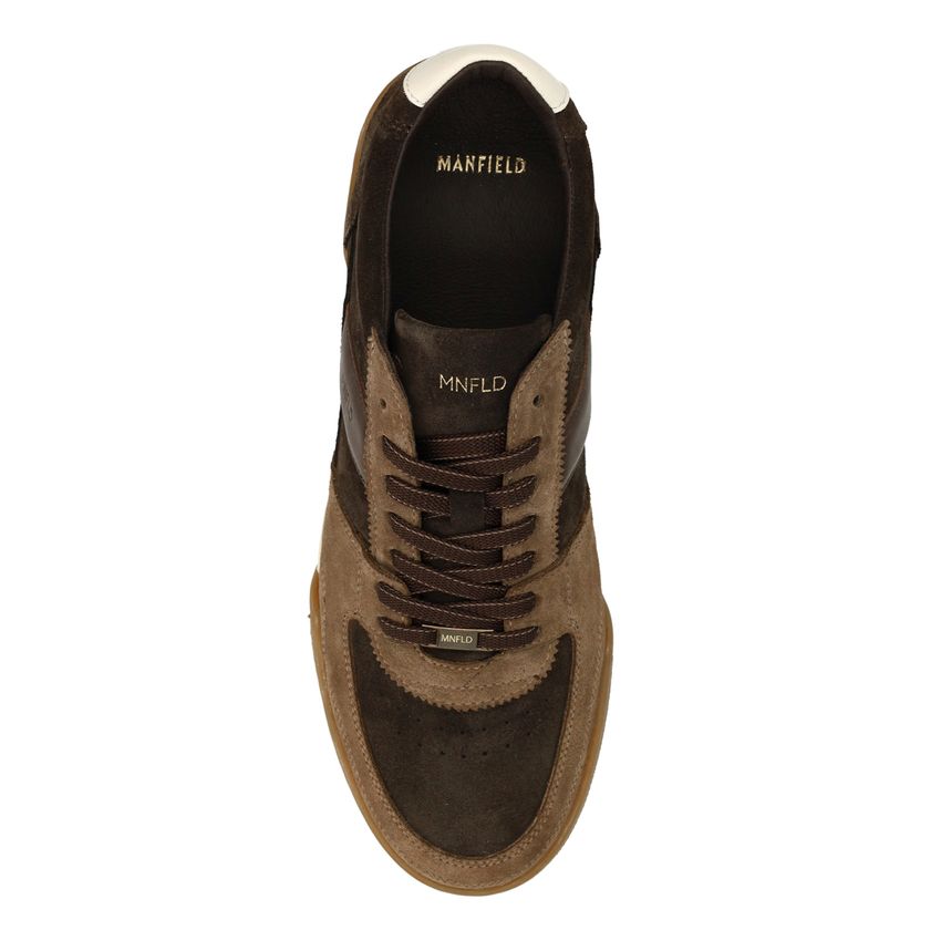 Braune Veloursleder-Sneaker