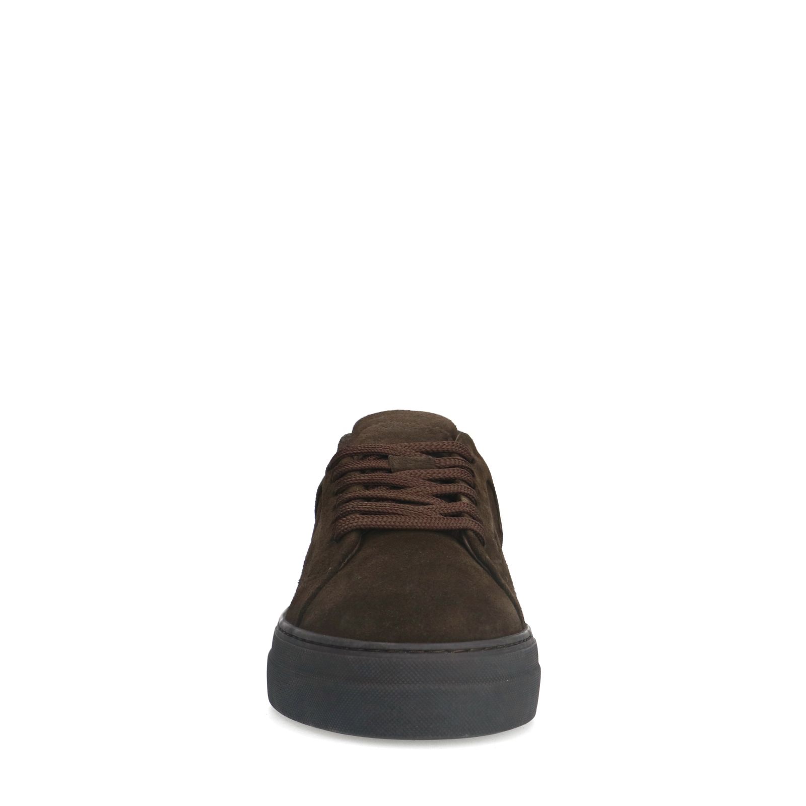 Donker bruine suède sneakers